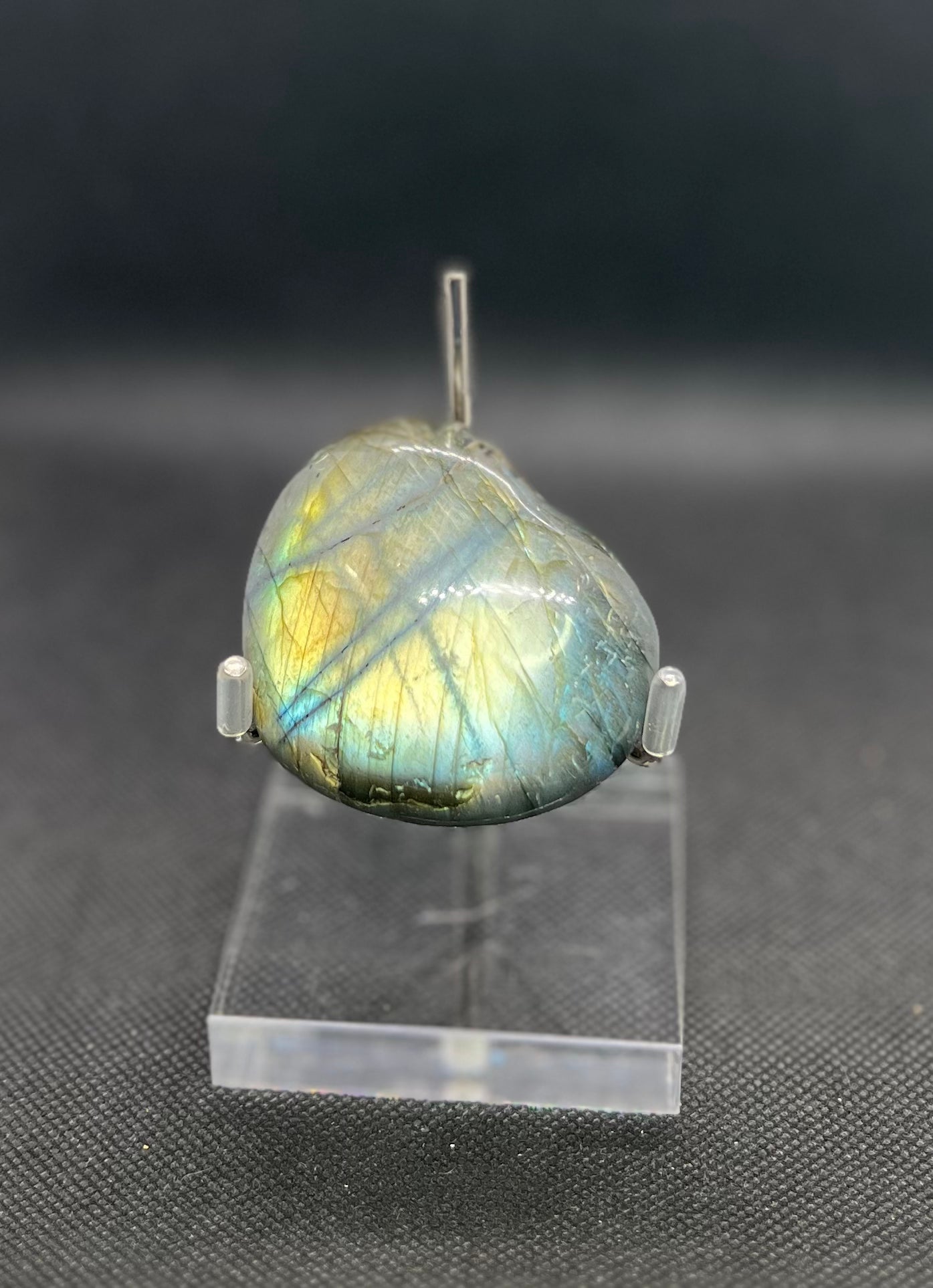 Labradorite Heart