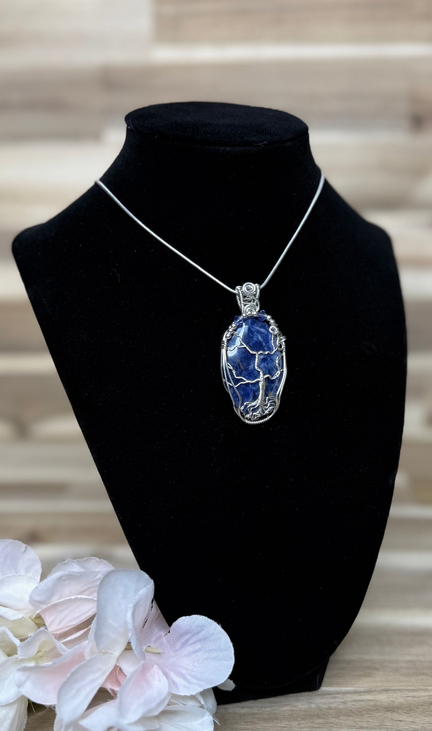 Sodalite Tree of Life Pendant