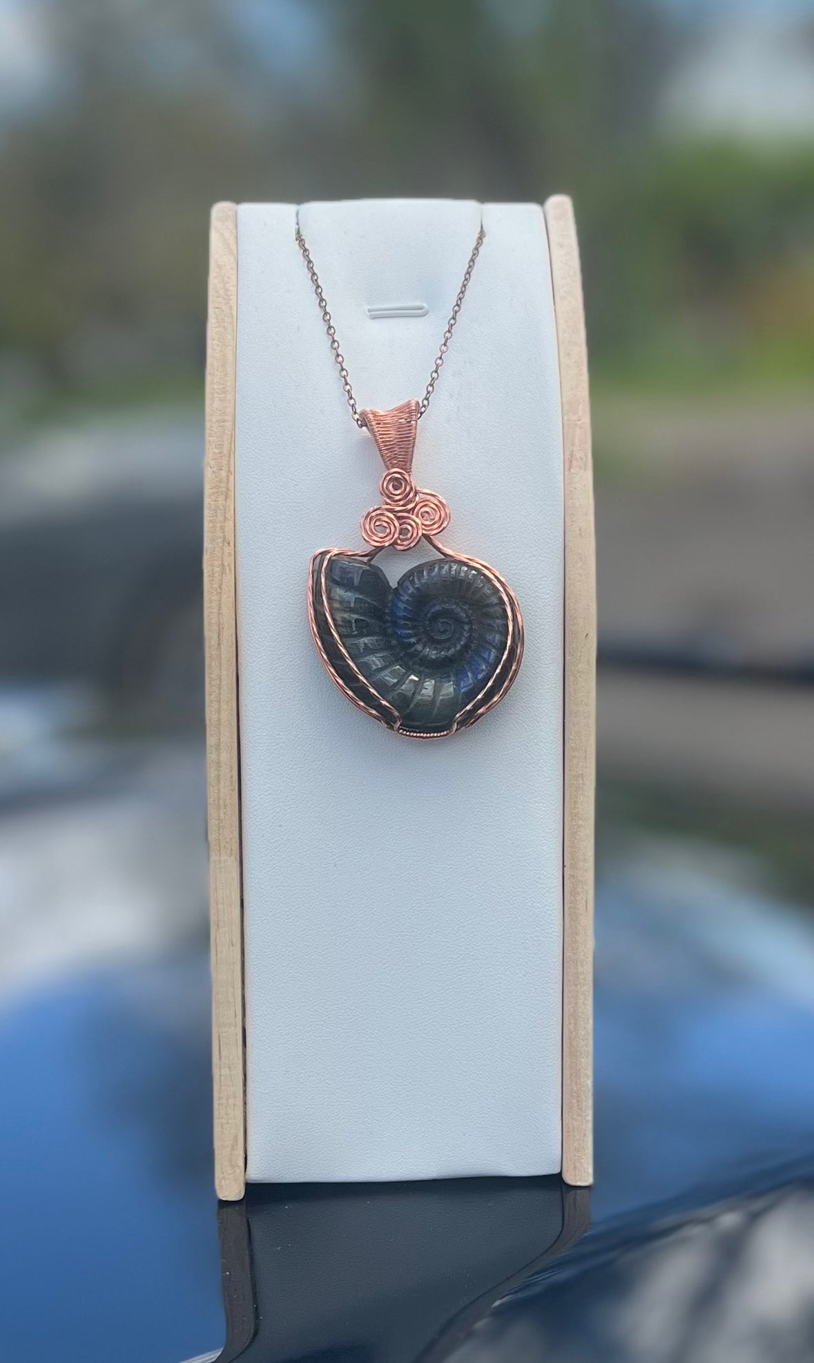 Labradorite Sea Shell Pendant