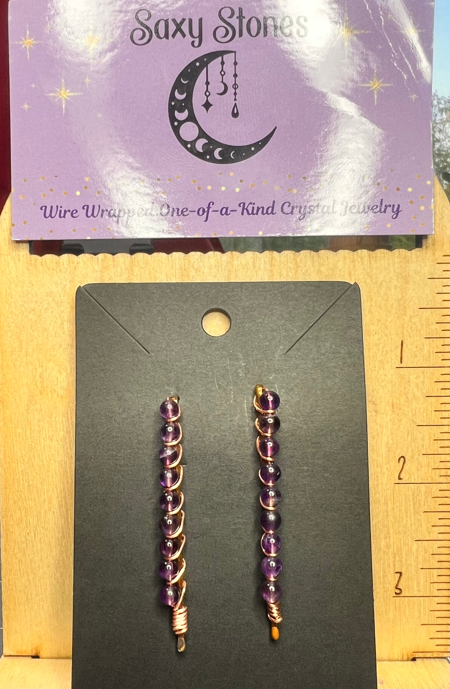 Amethyst Hair Pins