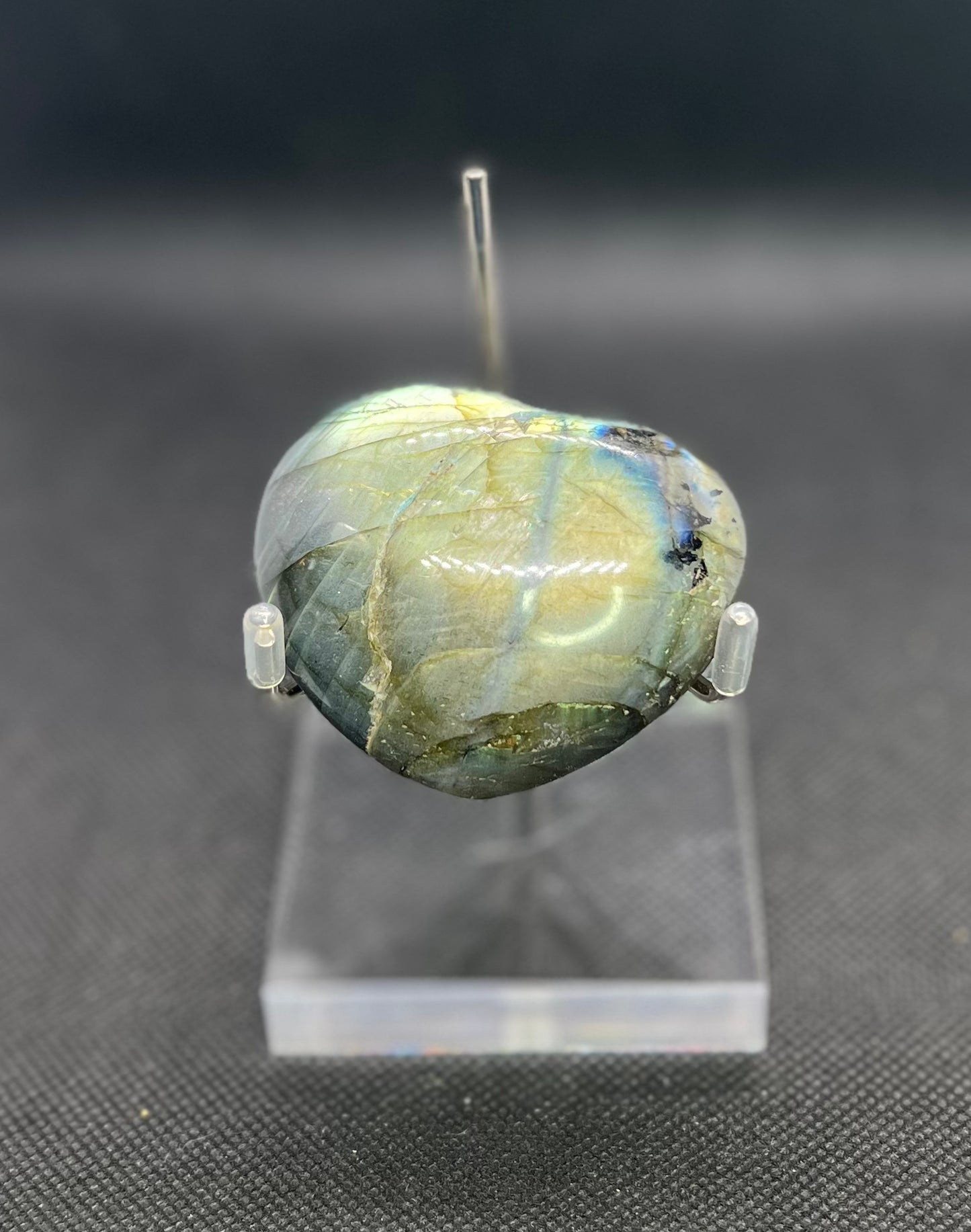Labradorite Heart