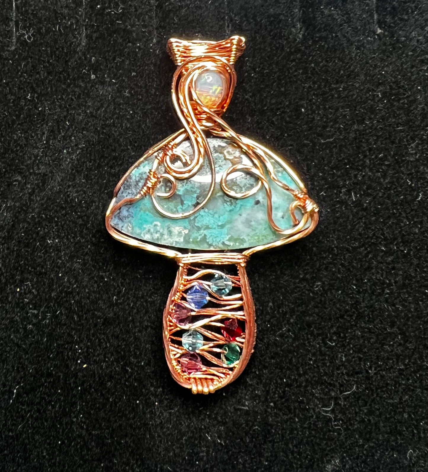Chrysocolla Mushroom