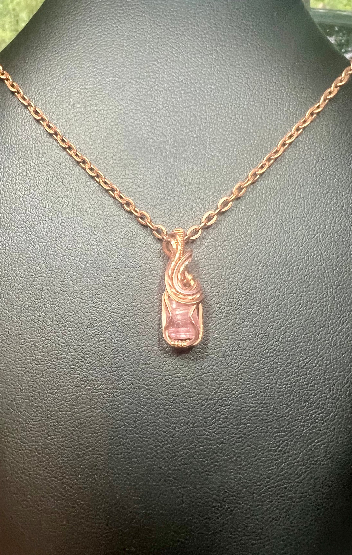 Pink Tourmaline Necklace