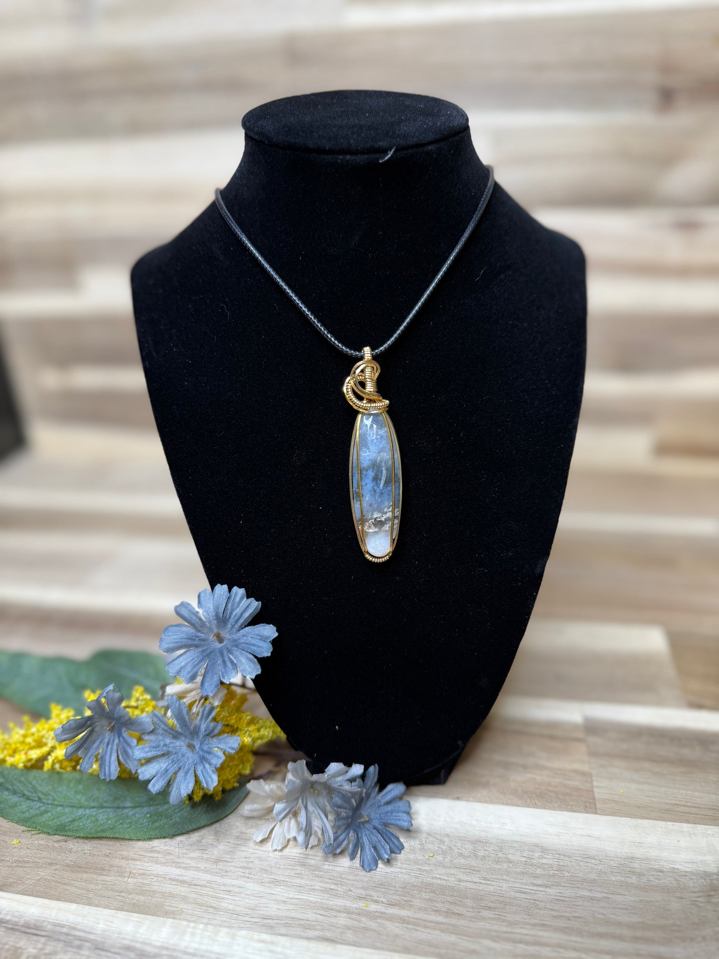 Pink Dendrite Pendant