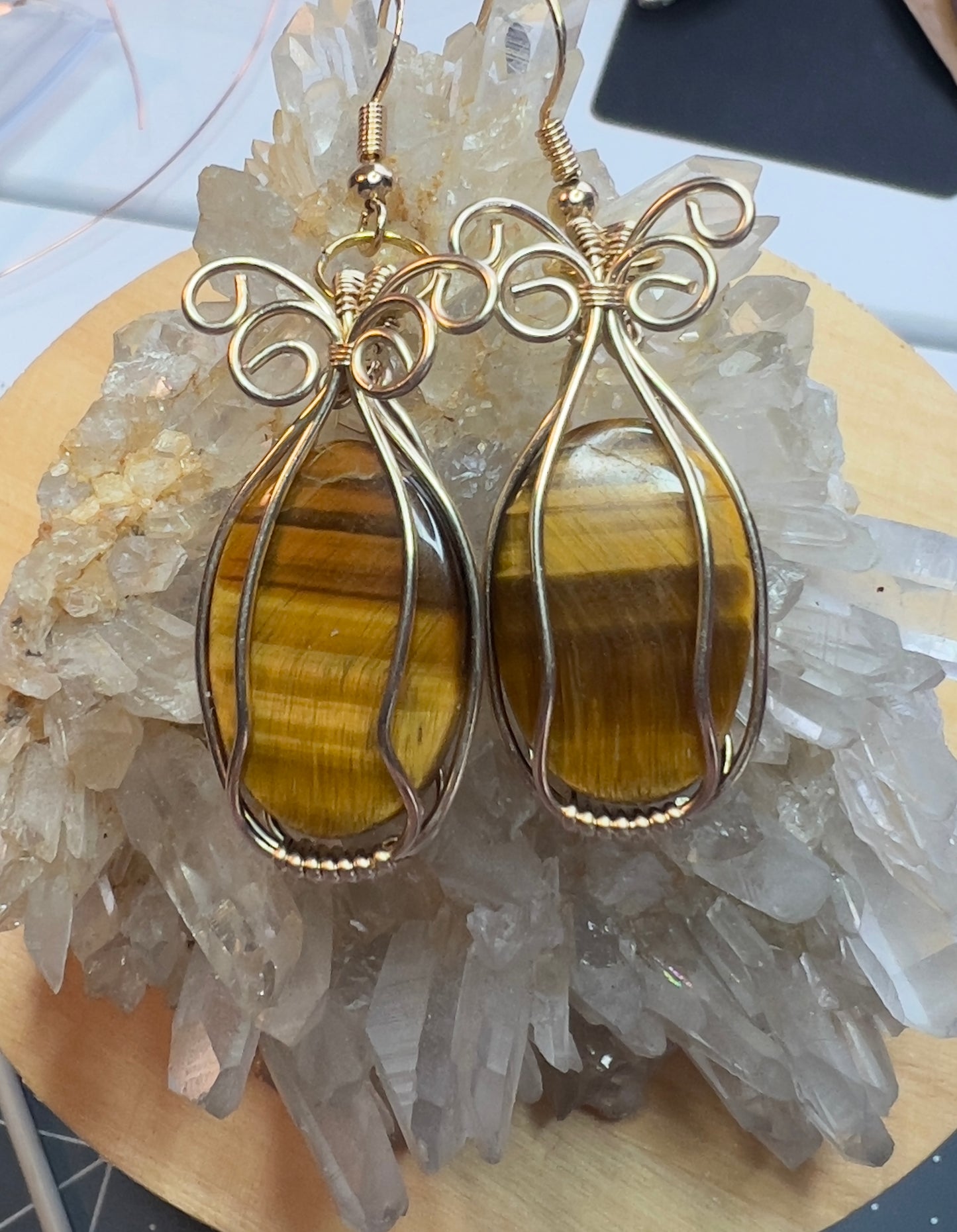 Tiger Eye Earrings