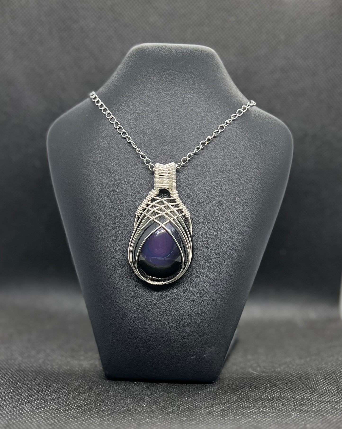 Rainbow Obsidian Pendant