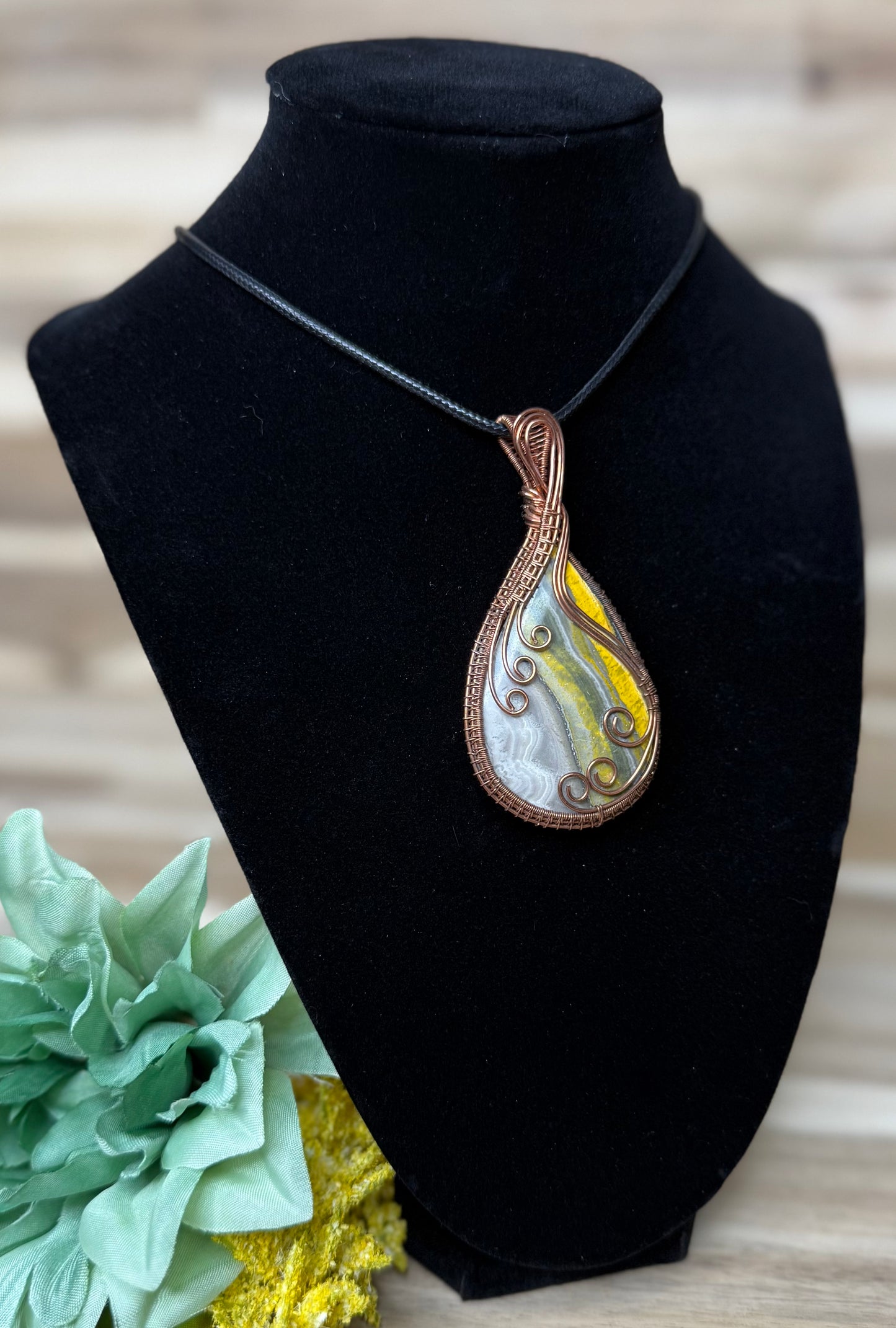 Bumblebee Jasper Pendant
