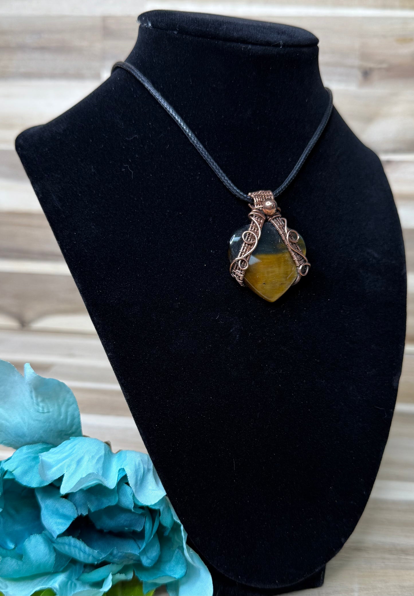 Blue Tiger Eye Pendant
