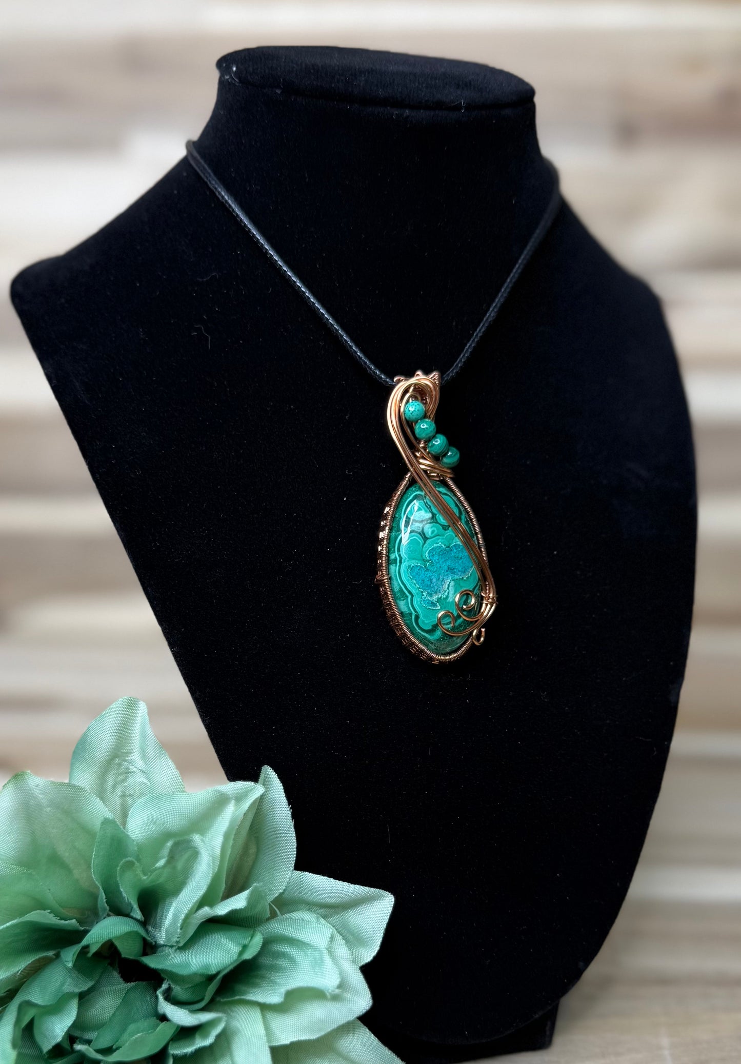 Malachite with Chrysocolla