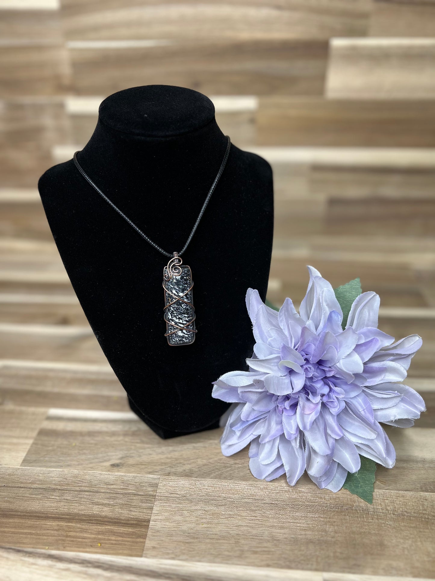 Black Palm Wood Pendant
