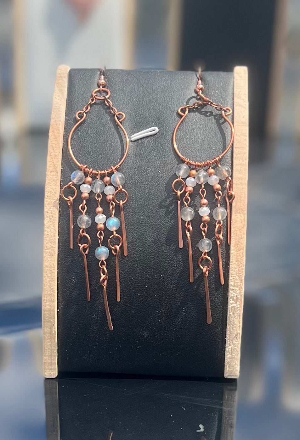 Labradorite/ Moonstone Earrings