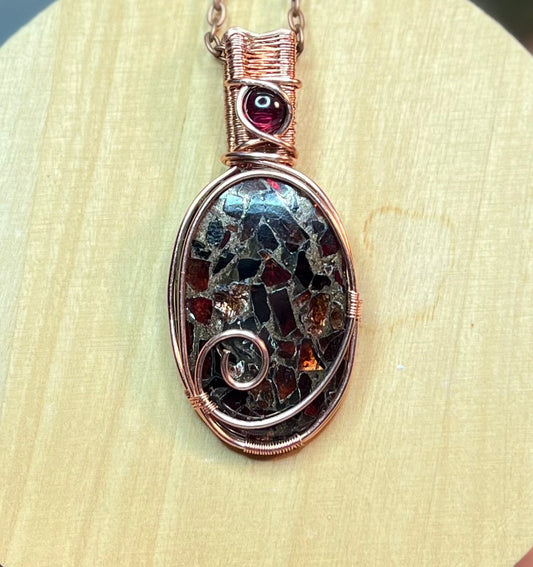 Garnet Mosaic Necklace