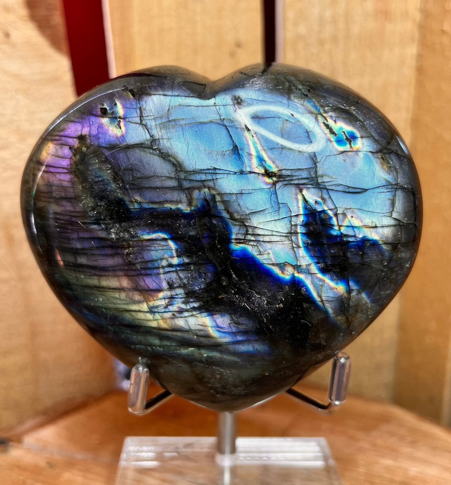 Labradorite Heart