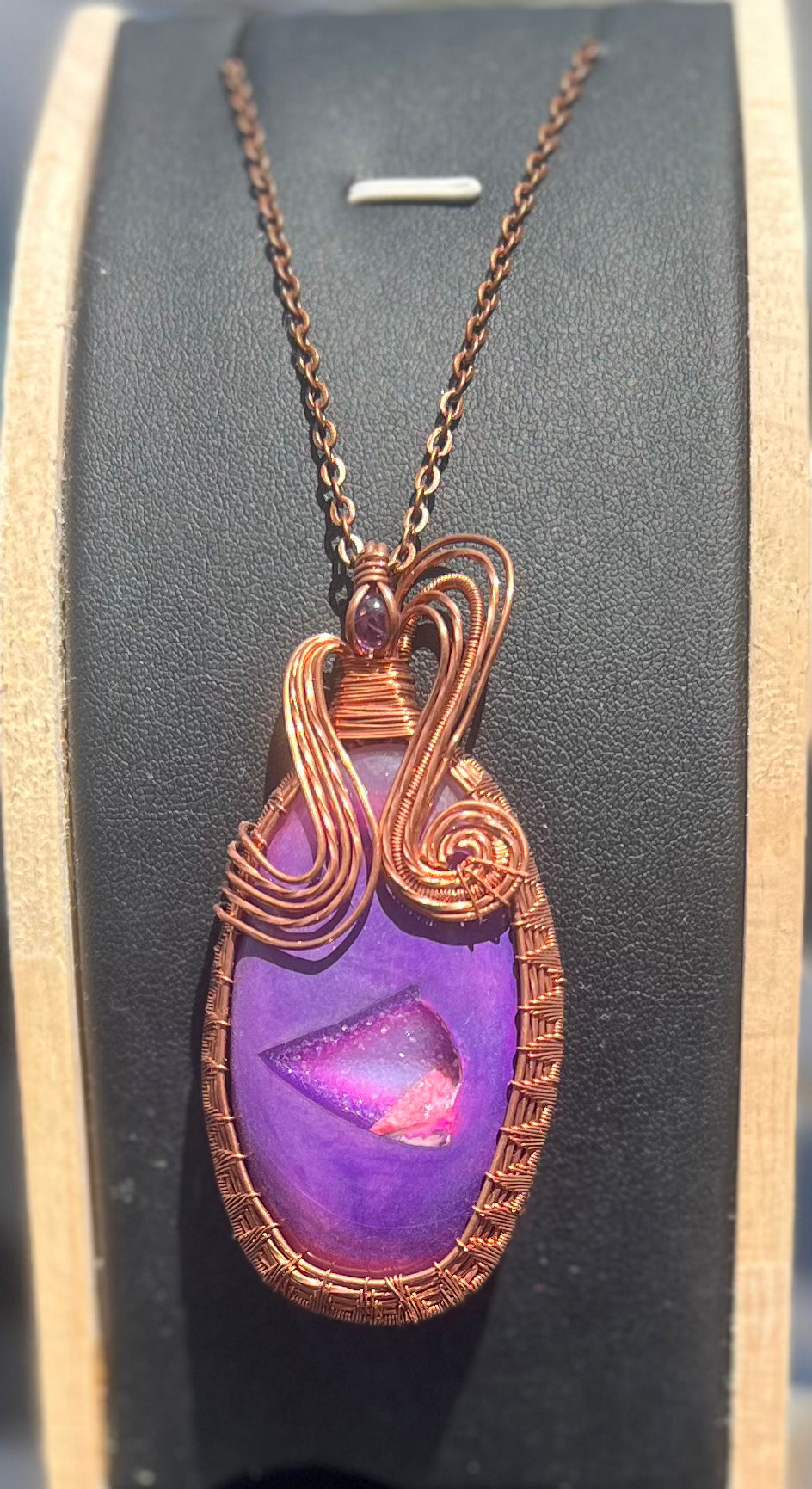 Dyed Agate Pendant