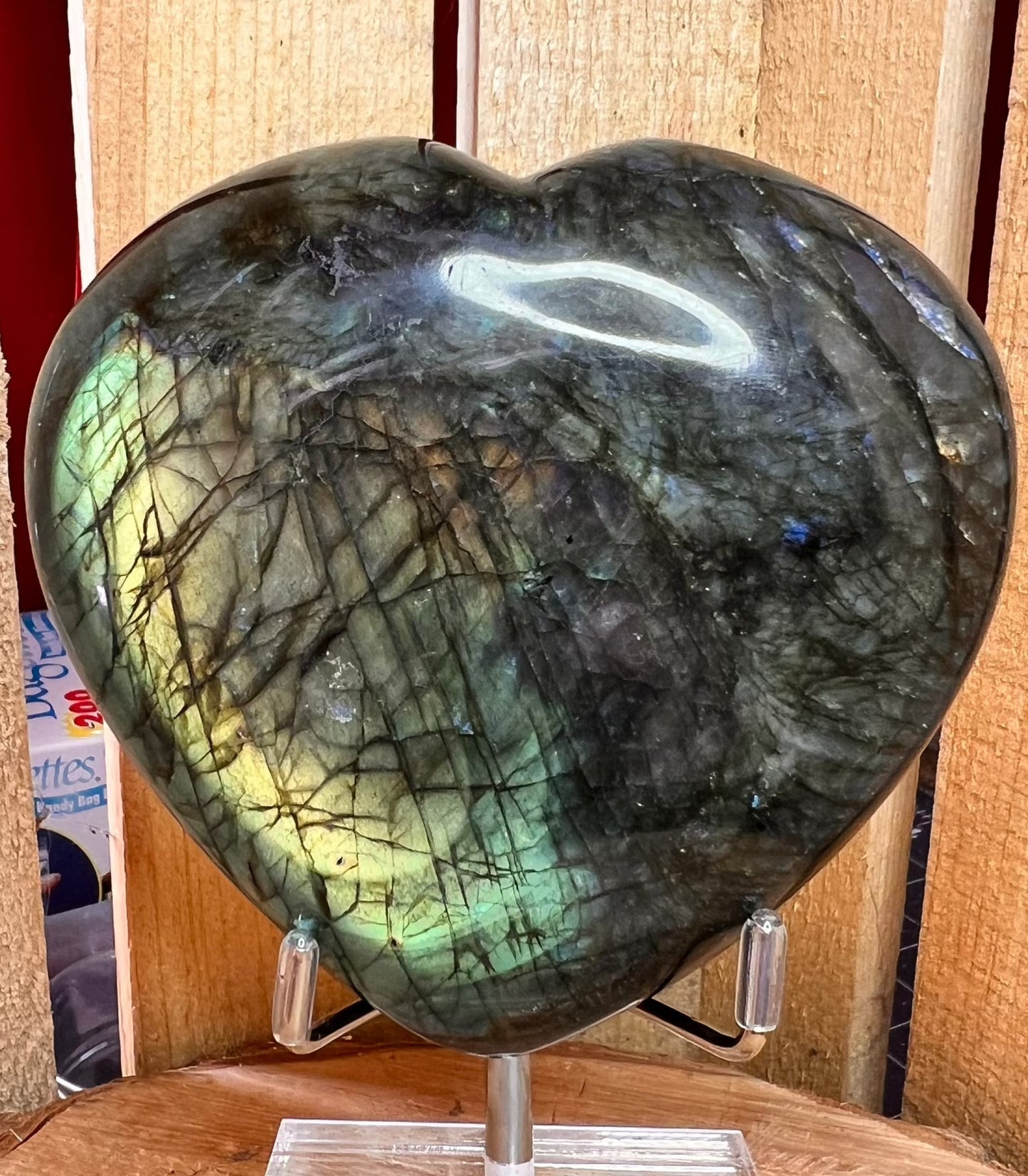 Labradorite Heart