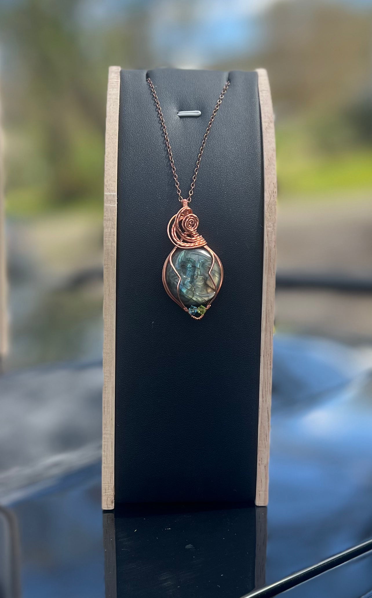 Labradorite Sun/Moon Pendant