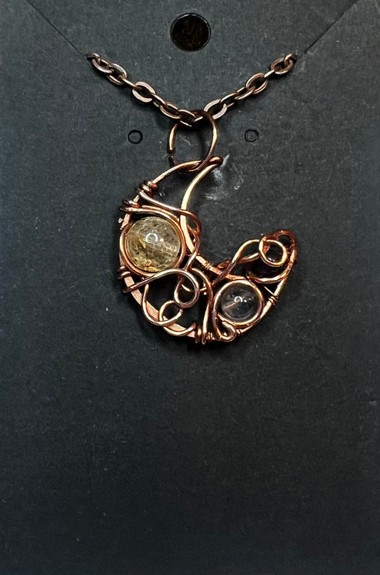 Copper Moon Necklace
