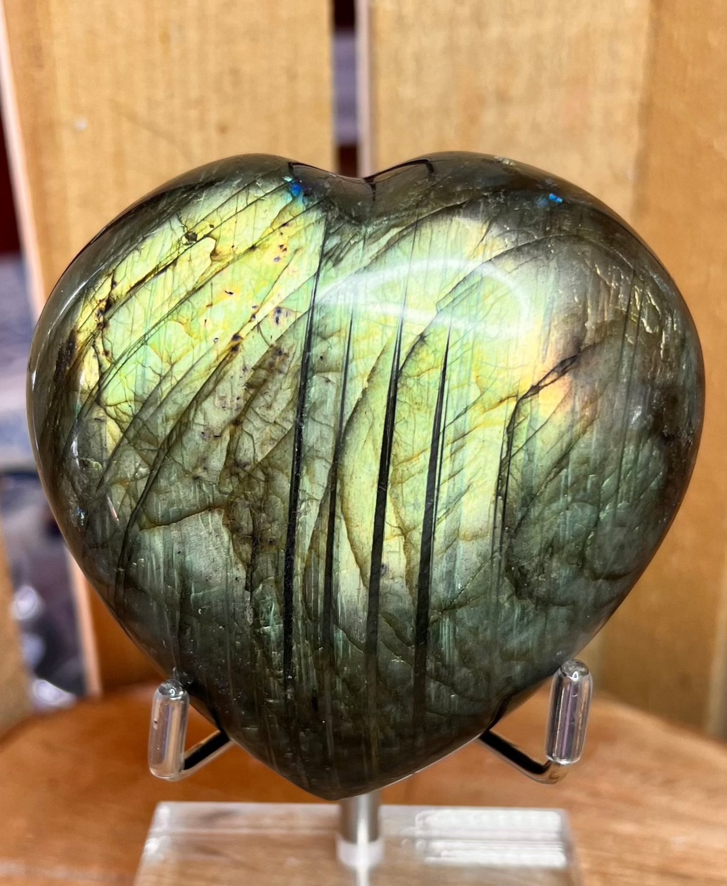 Labradorite Heart