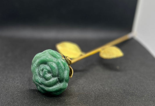 Green Aventurine Rose