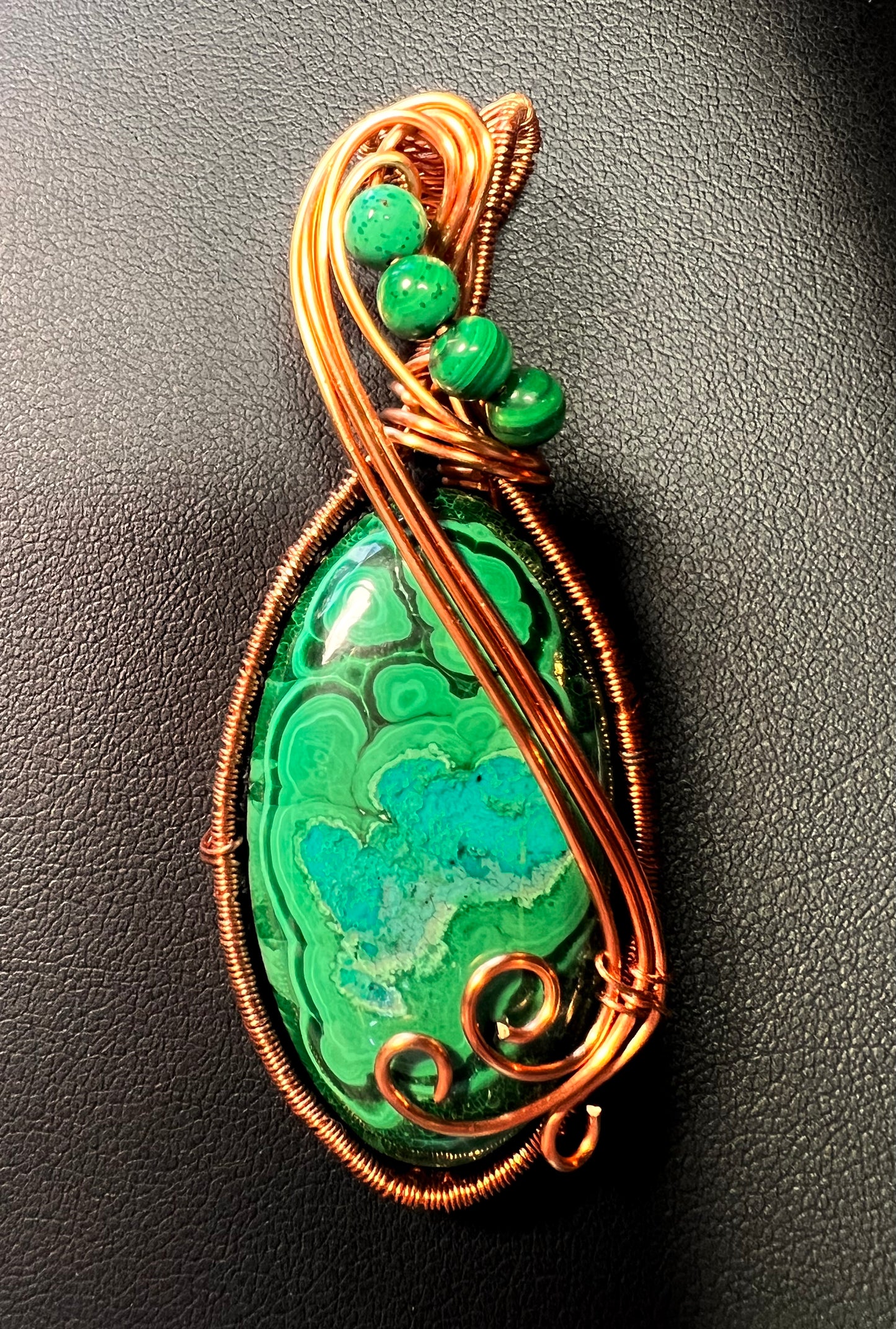 Malachite with Chrysocolla