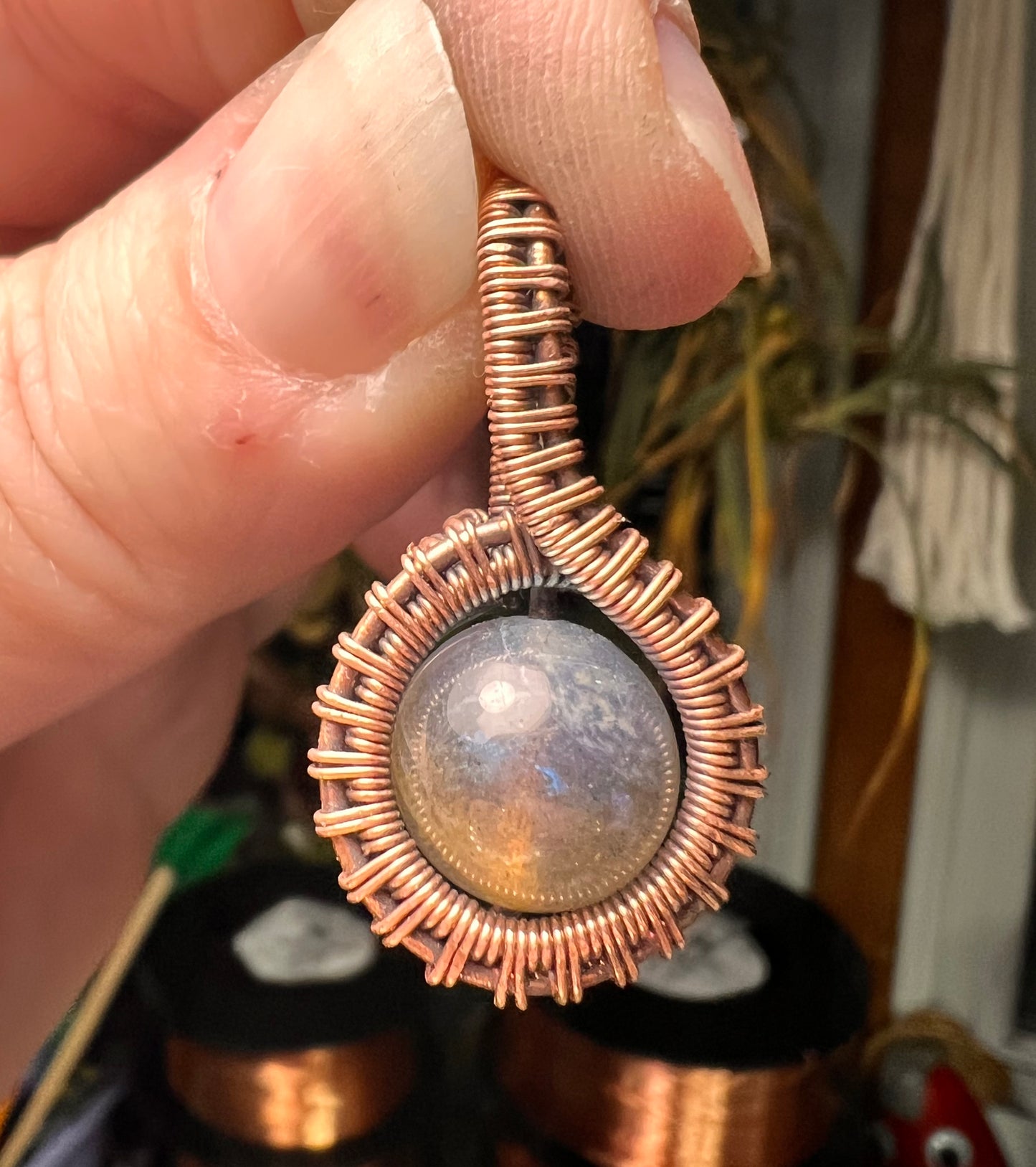 Labradorite Bead Pendant