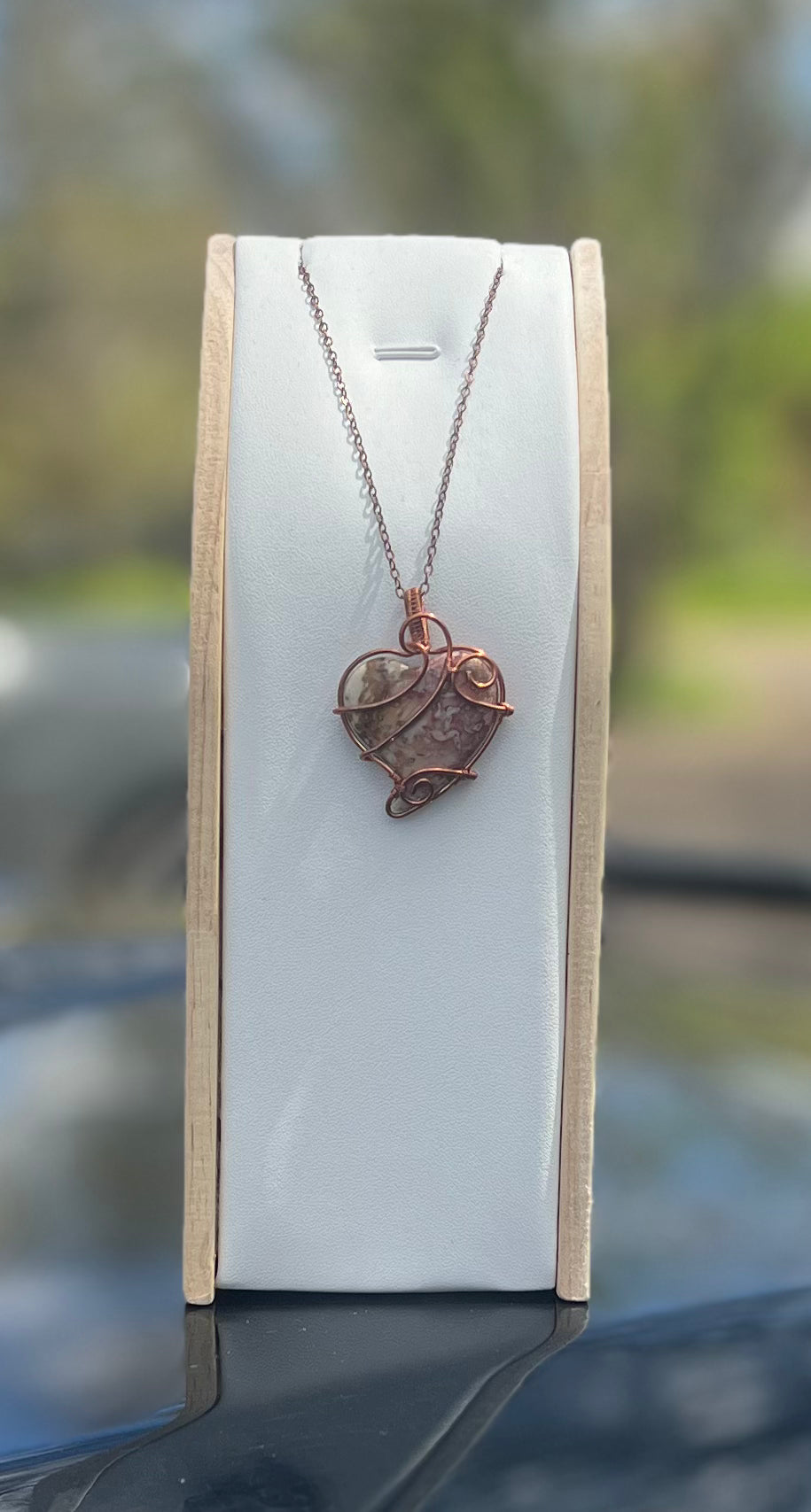 Red Moss Agate Necklace