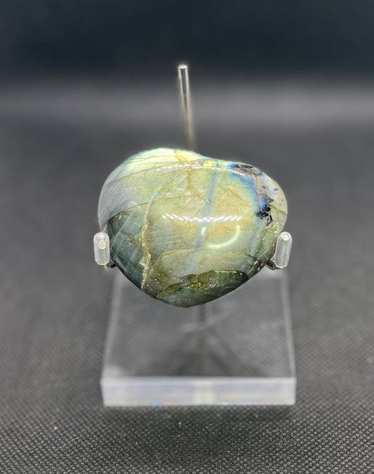 Labradorite Heart