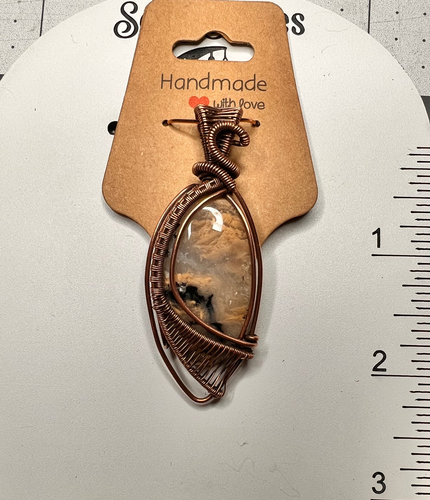 Feather Agate Pendant