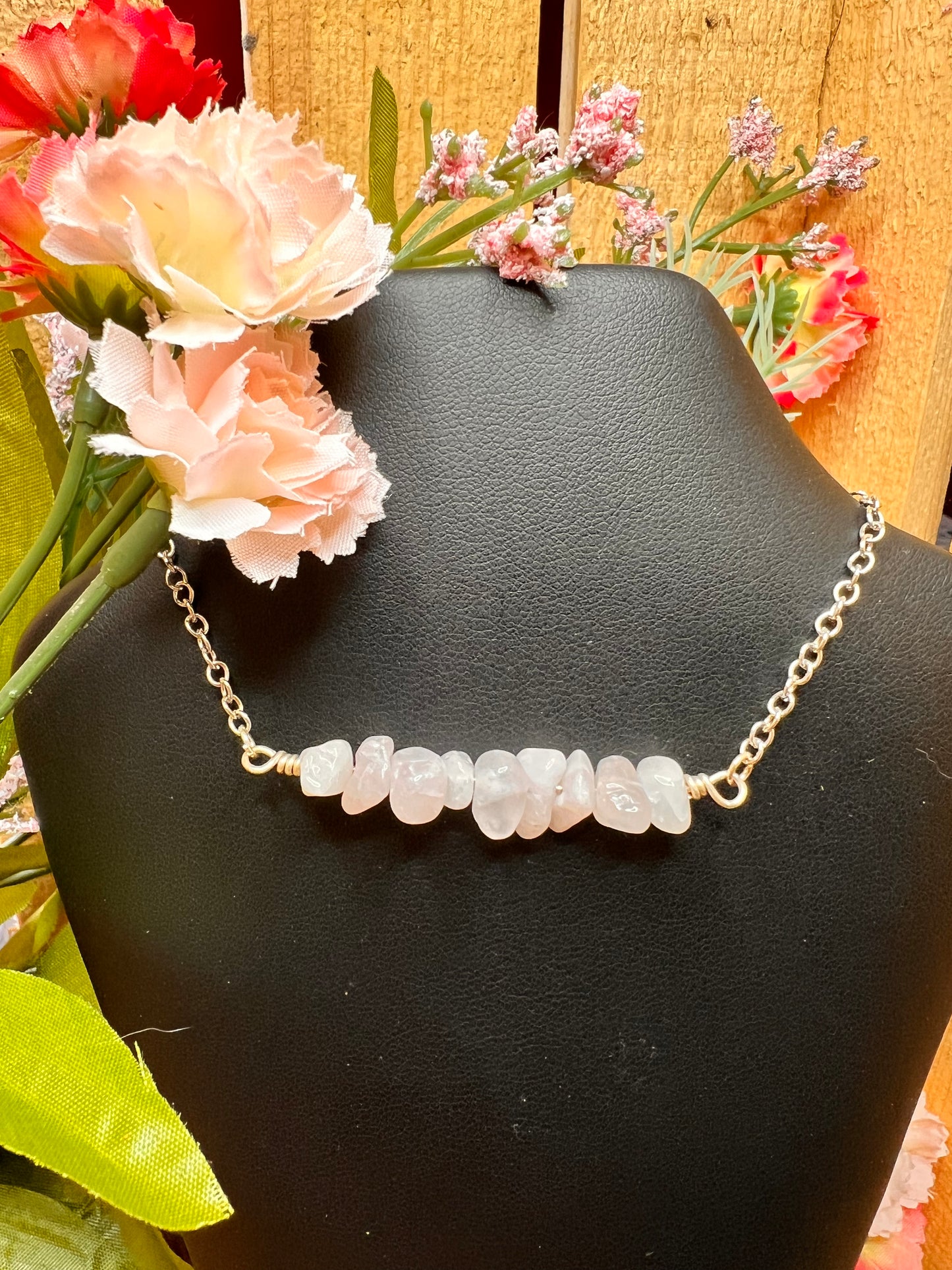 Rose Quartz Choker