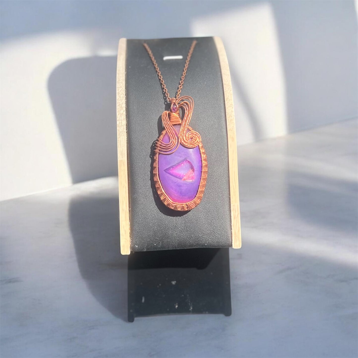 Dyed Agate Pendant