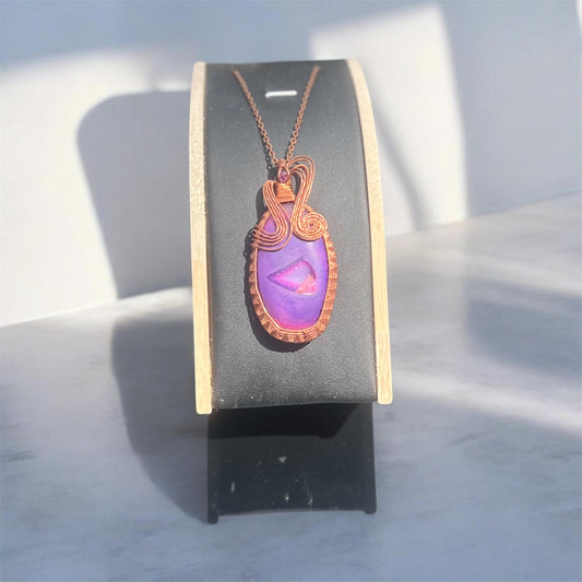 Dyed Agate Pendant