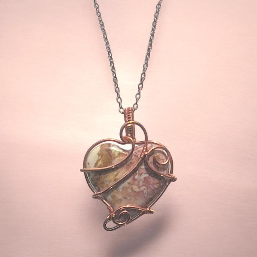 Red Moss Agate Necklace