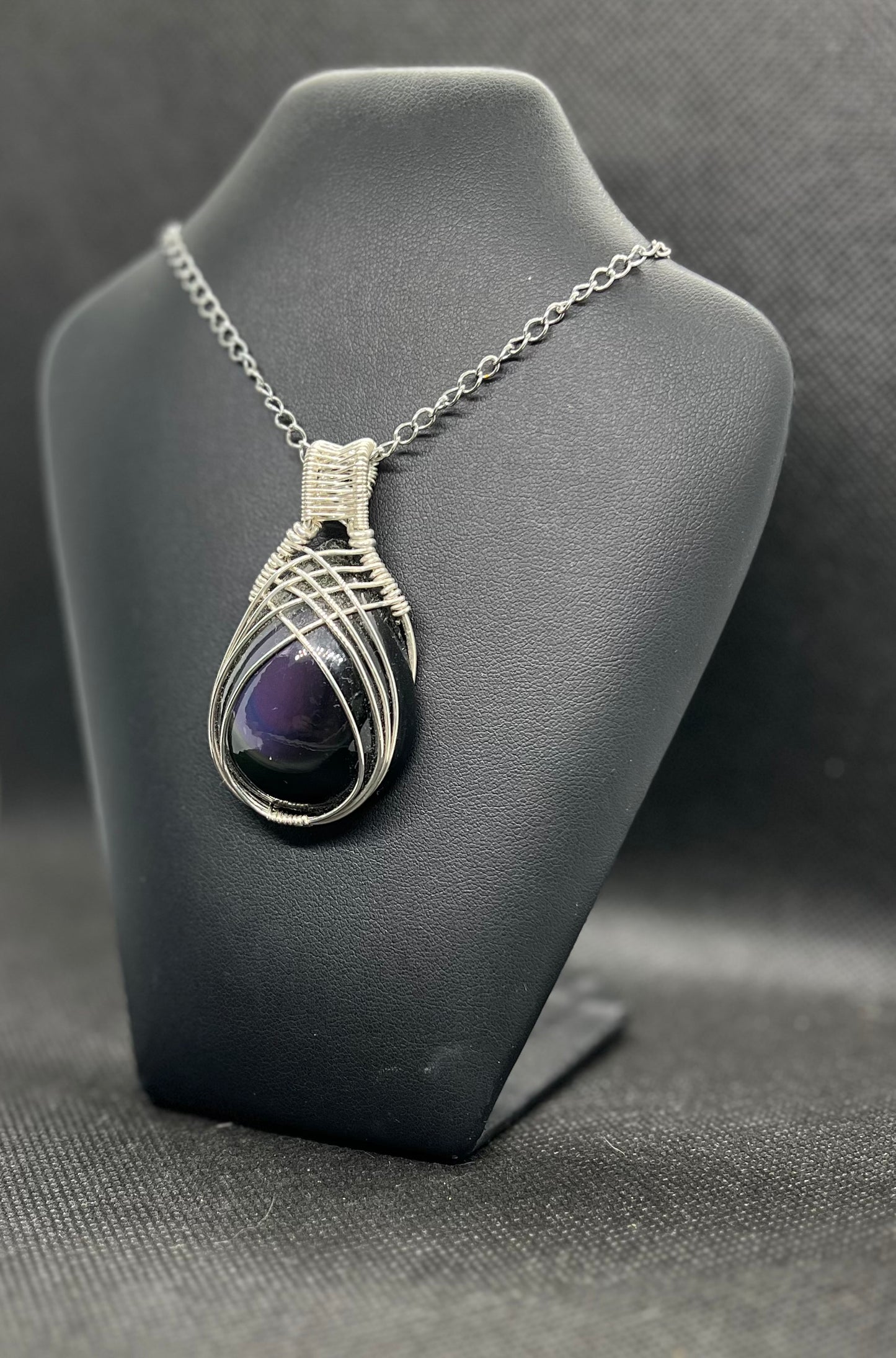 Rainbow Obsidian Pendant