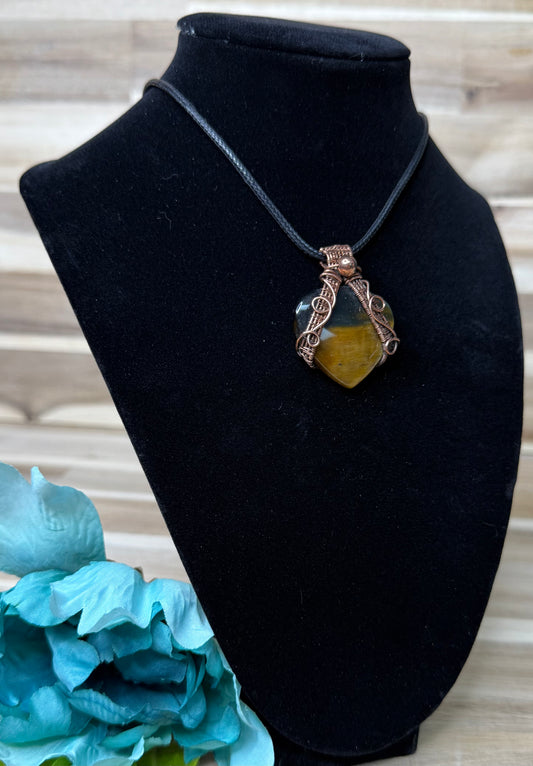 Blue Tiger Eye Pendant