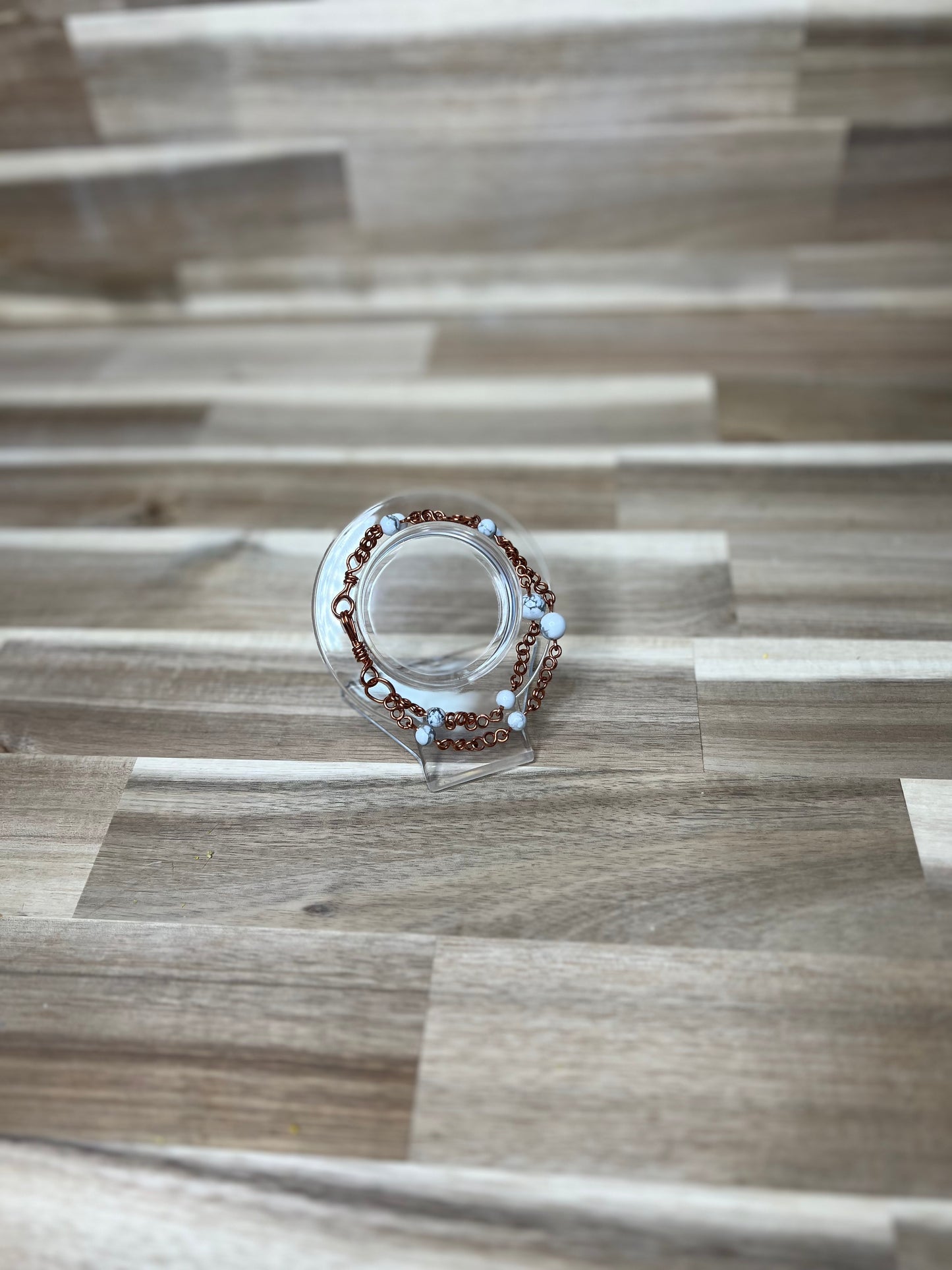 Howlite/ Copper Bracelet