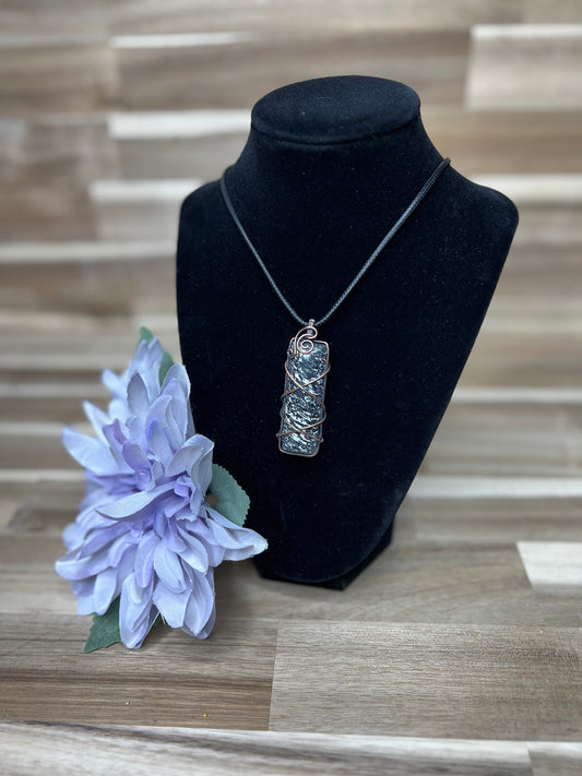 Black Palm Wood Pendant