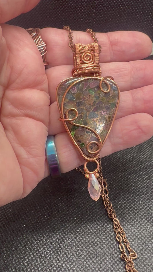 Mosaic Tourmaline Pendant