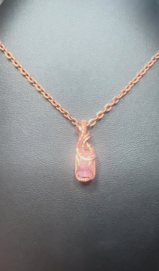 Pink Tourmaline Necklace